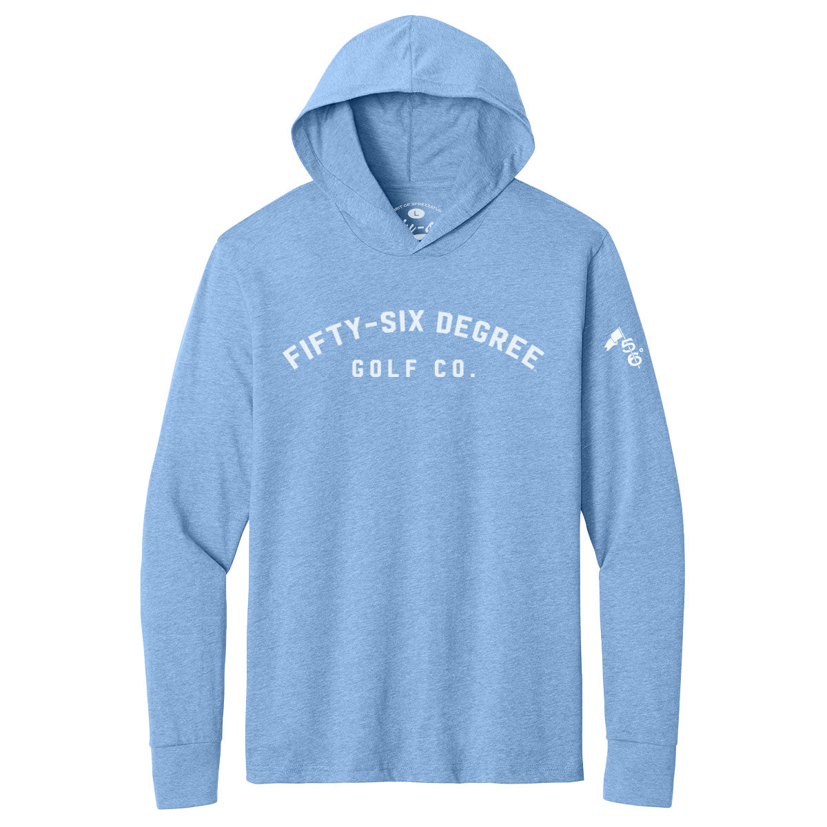 Fifty-Six° Arch - Columbia Blue Long Sleeve Hoodie