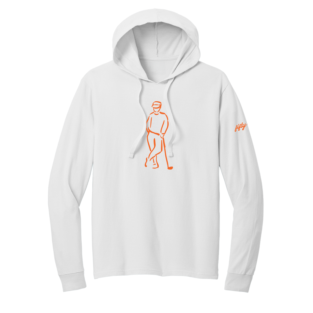 Stick Icon Hood - Orange
