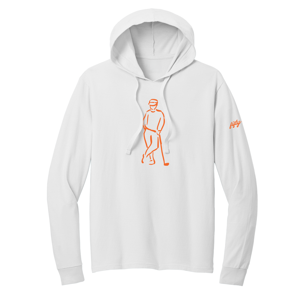 Stick Icon Hood - Orange