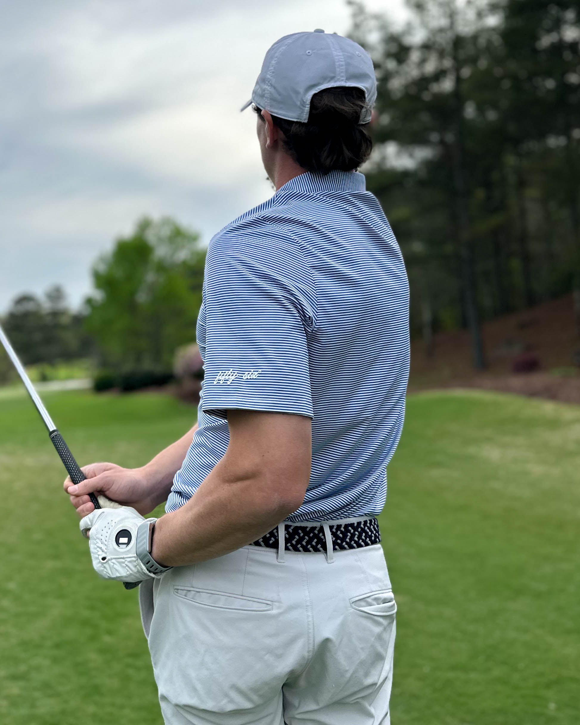 Performance Sport Range Polo - Navy Stripe